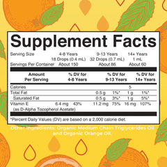 Vitamin E Organic Liquid Drops