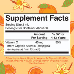 Organic Kids Vitamin C Liquid Drops
