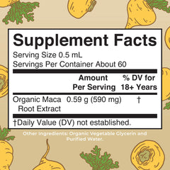 Organic Maca Root Liquid Drops