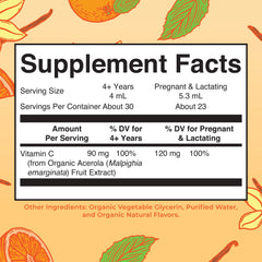 Organic Vitamin C Liquid Drops